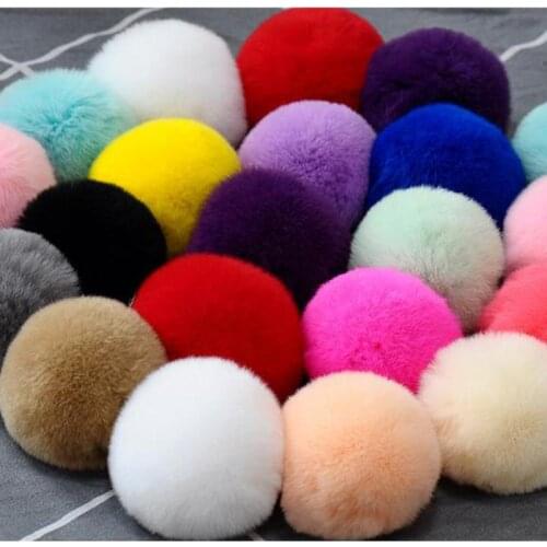 Pompom 6cm 8cm Soft Pompones Fluffy Plush Crafts Diy Pom Poms Ball Furball Home Decor Garment Hat Accessories Sewing Supplies