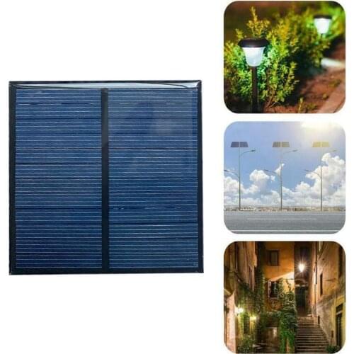 Solar Cell 6V Mini Solar System DIY For Battery Solar Phone Panel rate 80x80mm High conversion Portable Chargers 140MA Q3C8