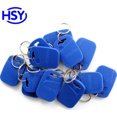 Access Control RFID Keyfob 125Khz Proximity EM ID Keychain Optional 13.56Mhz HF MF IC Keytag Compatible S50 Token Key fob