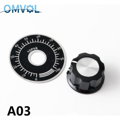 A03 dial knob + MF-A03 bakelite knob with scale plate / sheet scale digital potentiometer