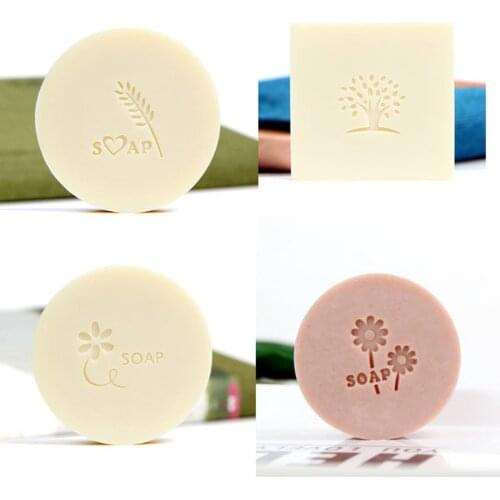 Handmade Soap Stamp Chapter Resin Acrylic Diy Seal Organic Natural Soap Making Tools Leaf Tree Plants Chapters