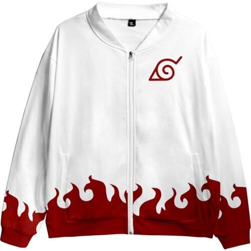 Fourth Hokage Namikaze Minato 3D Printed Hoodie Adult Casual Sweatshirt Cosplay Zip Up Coat Jacket