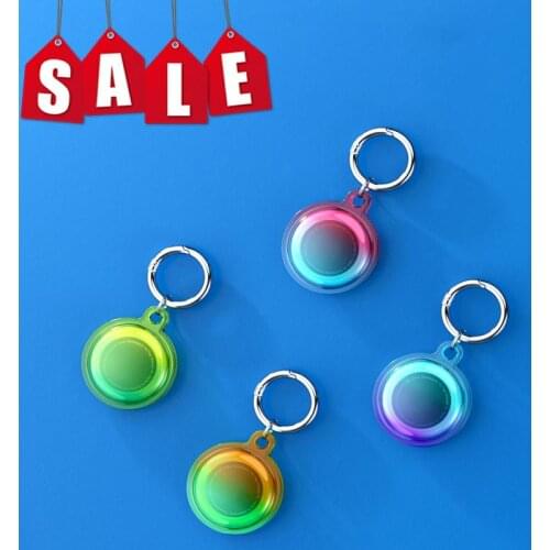 For Apple Airtags Liquid Silicone Protective Sleeve For Apple Locator Tracker Anti-Lost Device Keychain Protective Sleeve Hot