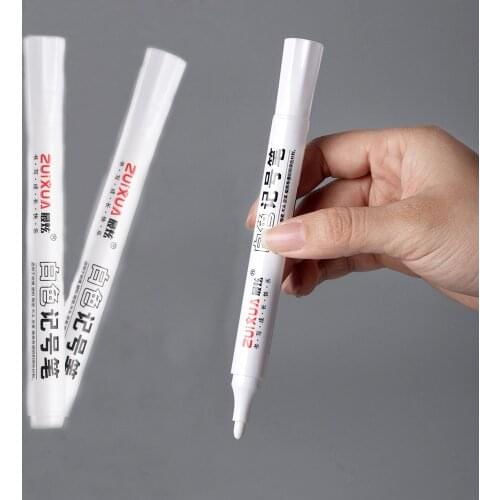 1/3pcs Rubber Permanent Paint Oily Marker Pen White Waterproof Marker Pen Car Tyre Tread Environmental Painting Graffiti Pens