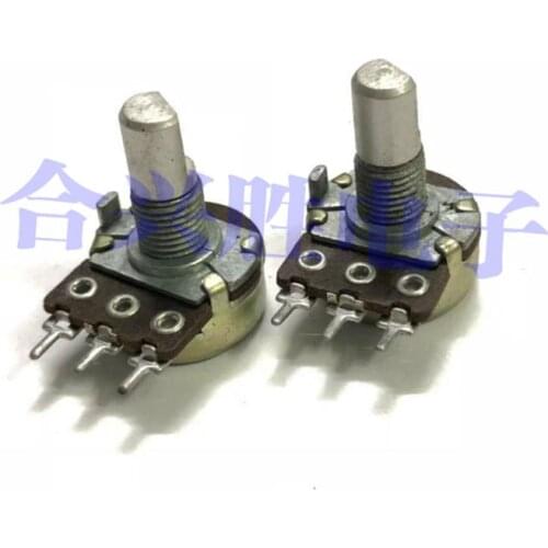 10pcs 16 type rotary potentiometer 148 type single B5K amplifier audio adjustment volume potentiometer shaft length 16mm