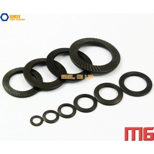 100 Pieces M6 Flat Lock Washer Shakeproof Washer 8.8 Grade Alloy Steel