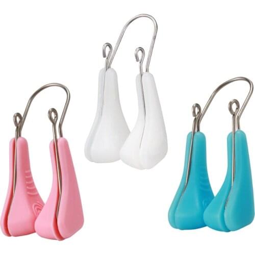 1x Nose Up Shaping Lifting Straightening No Pain Shaper Nose Clip PINK BLUE W