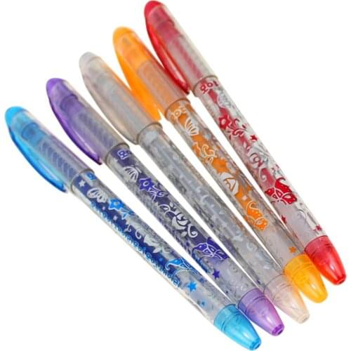 6PCS Kids DIY Tattoo Pens Handdrawing Tattoo Gel Pens Novelty tricks Funny Anti-stress Toys Children Kids Birthday Festival Gift