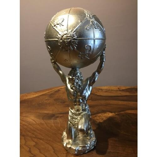 Atlas Decorative Object Silver Colour Home Decor Zodiac Classical Design Decor Office Accessories Gift Stylish Living Room