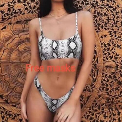 Bikini de leopardo para mujer, bañador Sexy en 14 colores, conjunto de Bikini de dos piezas, bañador brasileño, ropa de baño