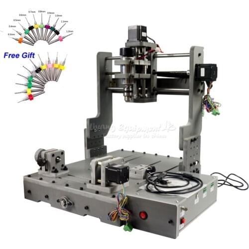 Mach3 Control CNC Wood Router Engraver 3040 PCB Milling Machine 4 Axis 4030