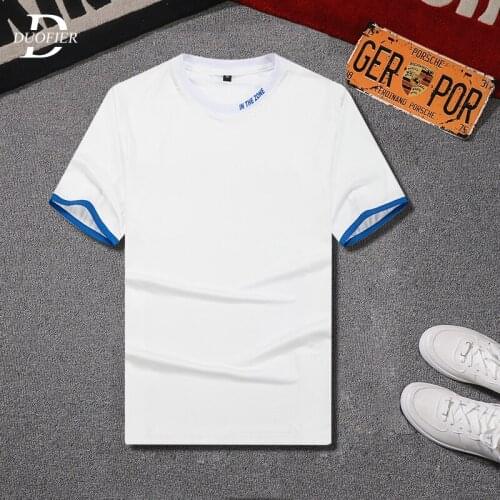 2021 New Mens Casual T-shirt Short Sleeve Solid Color Men tshirts Summer Male Sportswear Top Tees Shirts Printing O-Neck US Size