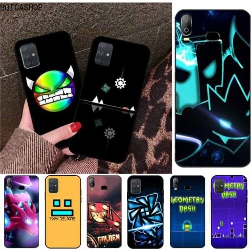 Geometry Dash Phone Case For Samsung Galaxy A21S A01 A11 A31 A81 A10 A20E A30 A40 A50 A70 A80 A71 A51