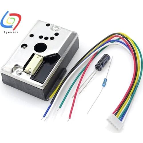 GP2Y1014AU0F Compact Optical Dust Sensor Compatible GP2Y1010AU0F GP2Y1010AUOF Smoke Particle Sensor With Cable