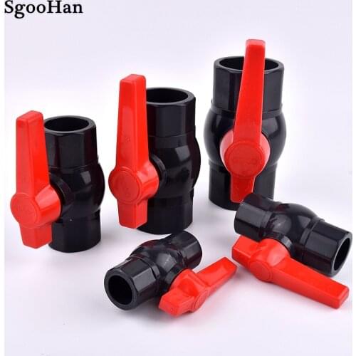 I.D 20~110mm UPVC Pipe Ball Valves Aquarium Fish Tank Drainage Composite Socket Joint Water Pipe Valve Big Size Available