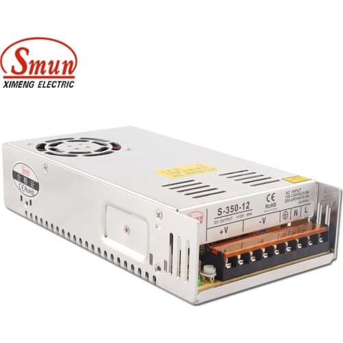 SMUN S-350-12 350W 12V 29A Switching Mode Power Supply AC/DC Single Output SMPS With CE RoHS Approved