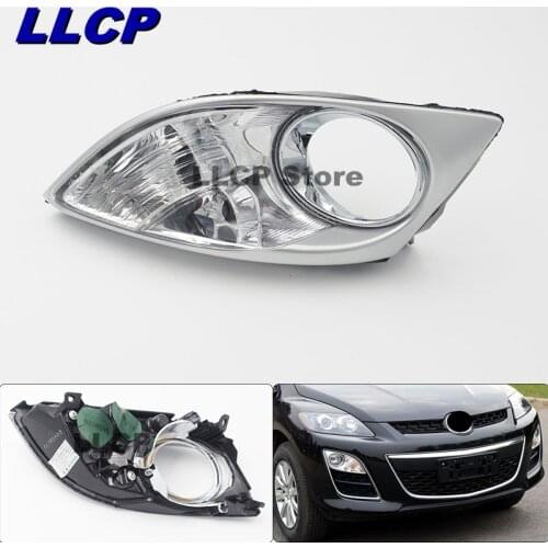 LLCP For Mazda CX7 CX-7 2009 2010 2011 Car Front Bumper Corner Light Decorative Frame Replacement Car Lights Fog Lamp Cover Hood