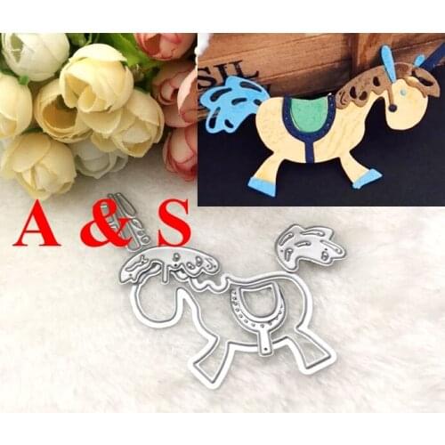 METAL CUTTING DIES Puzzle Horse Gift Scrapbook card album Paper Craft Home Decor embossing stencil punch N356