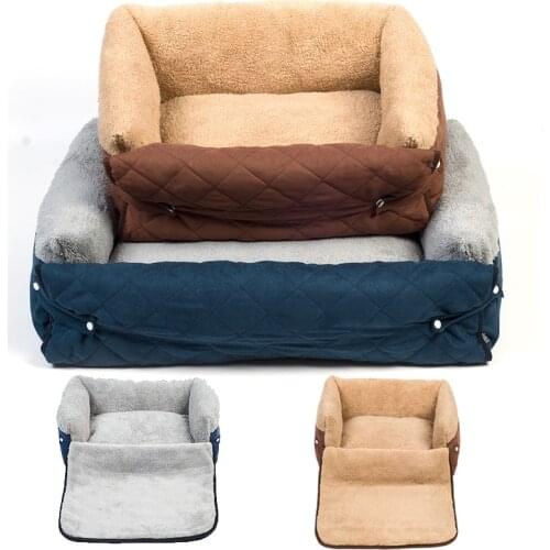 Washable Warm Pets bed linen For Small Medium Dog Soft Pet Bed For Dogs House For Cat Puppy Cotton Kennel