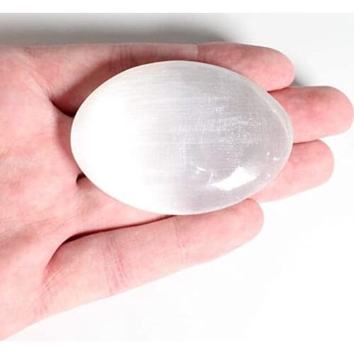 Natural Ice White Agate Stone Healing Stones Spiritual Healing Massage Crystal Reiki Energy Power Decoration Crafts Home Decor