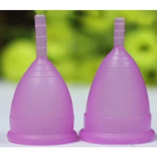 NEW 1Pc/lot Reusable Medical Grade Silicone Menstrual Cup Feminine Hygiene Product Lady Menstruation