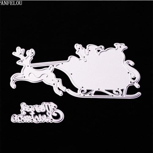 PANFELOU Easter Easter deer car Scrapbooking DIY album cards paper die metal craft stencils punch cuts dies cutting