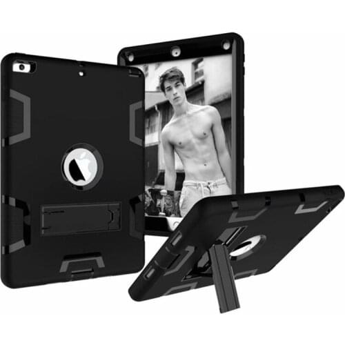 Shockproof Silicone Case For iPad Air 2 A1566/1567 Funda for ipad 6 Kids Safe Armor Heavy Duty Rubber Anti-Scratch case +FilmPen