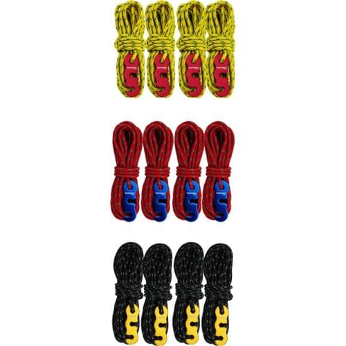 ShineTrip Adjustable Wind Rope High-Strength Multifunctional Reflective Rope with S-Ring Hooks Tent Accessories for Camping Hiki