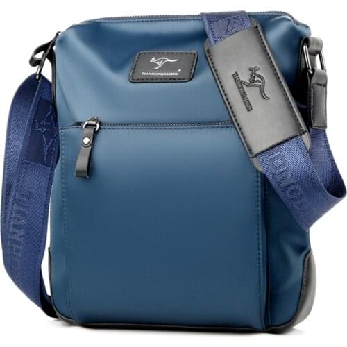 Luxury Brand Summer Casual Messenger Bag Men Oxford Shoulder Bags Male Crossbody Bags For Men Sling Bag Blue Canvas Man Handbag