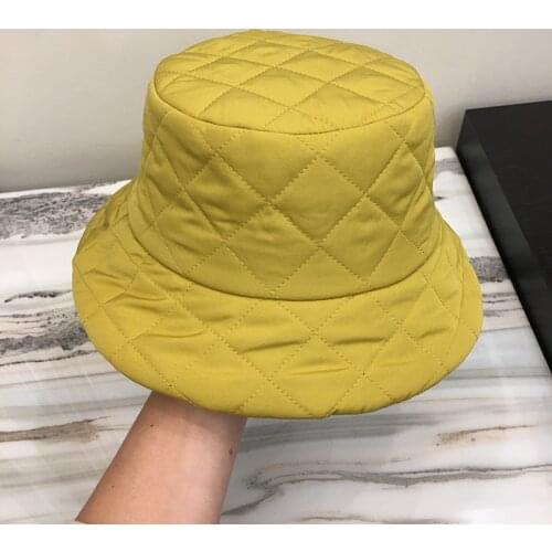 Quilted Plaid Bucket Hat Men Women Fashion Fisherman Hat Beach Sun Hats Bob Femme Panama Hat Basin Caps