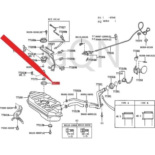 Fuel suction pipe fixing gasket 1999-Toy ota VIT ZEC HOY ARI SFU NCA RGO SCI ON XB fuel suction pipe fixing gasket glue