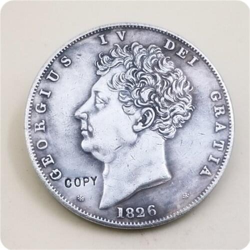 1826 United Kingdom 1 Crown - George IV COPY COIN FREE SHIPPING