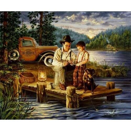 5D DIY Diamond Painting "Cartoon Farm Scenery" Embroidery Cross Stitch Full Square/Round Rhinestone Kit Mosaic Home Decoration