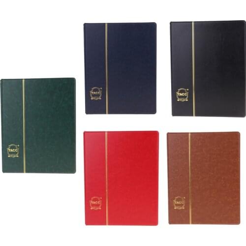 60 Pockets Paper Money Collection Pockets Leather Album Holder Storage PU Leather