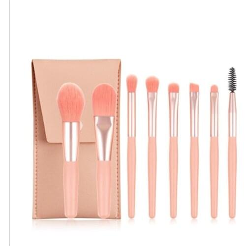 8 Sets Of Makeup Brushes Professional Beauty Tools Gloss Concealer Lipstick Blush Eye Shadow Delicate Packaging Bag