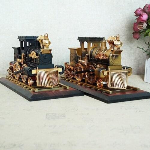 2020 Home Decoration Accessories 25*12*13CM Music Box Home Figurines Train Model Vintage Decorations For Home Adornos Para Casa