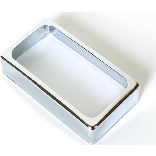 Free Shipping 2pcs/Pack Nickel/chrome color Nickel silver Open humbucker guitar pickup cover