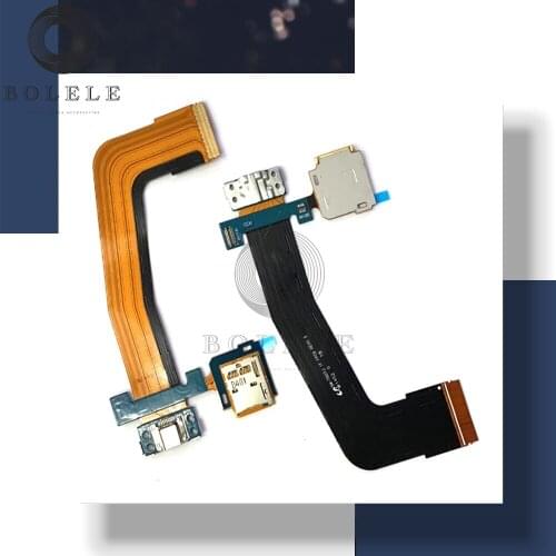 For Samsung Galaxy Tab S 10.5 SM-T800 T805 3G Version USB Charge Charging Port Dock Connector Flex Cable Micro SD Card Holder