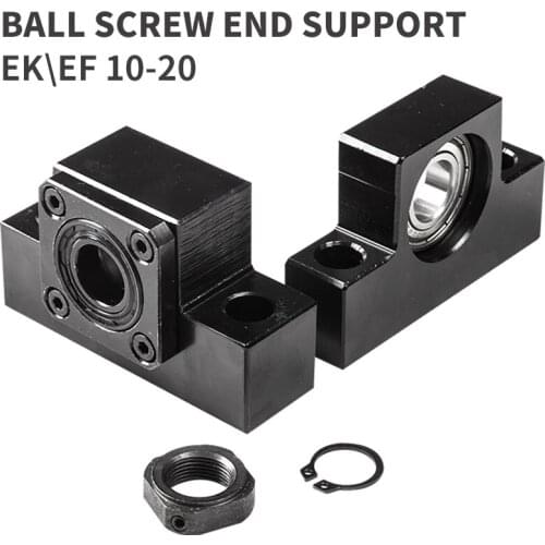 Screw support bracket fixed bracket linear bearing EKEF10 EKEF12 EKEF15 for ball screw SFU1204/sfu1605/sfu2005