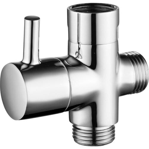 Copper 4 ports, one inlet and two outlet valves, shower diverter valve, diverter, shower faucet conversion valve