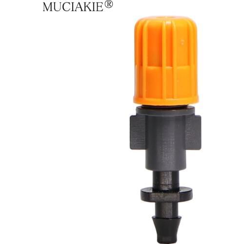 MUCIAKIE 20PCS Bird Nest Adjustable Drip Irrigation Misting Nozzles Garden Watering Spray Sprinkler Barbed 1/4" Hose Connector