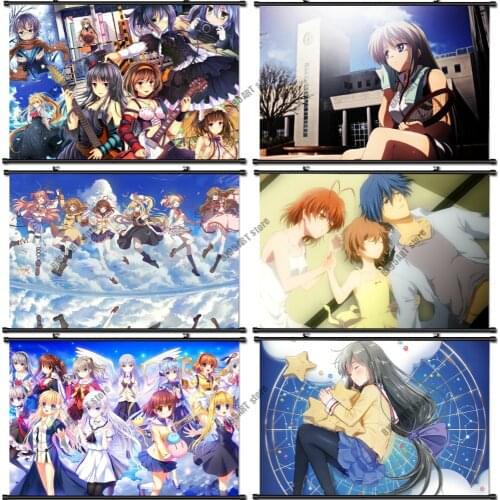 Wall Art Canvas Painting Anime CLANNAD Ibuki Fuko Posters and Prints Room Decor Pictures for Living Kids Nordic Home Decoration