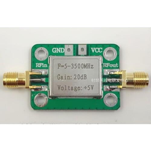 NEW 5-3500MHz RF Broadband Amplifier Low Noise Amplifier LNA Gain: 20dB