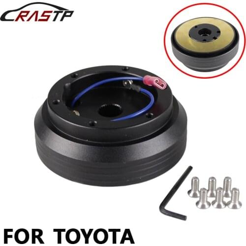 RASTP-Aluminum & Plastic Car Steering Wheel Hub Adapter Slim Thin Hub for Toyota RS-QR009