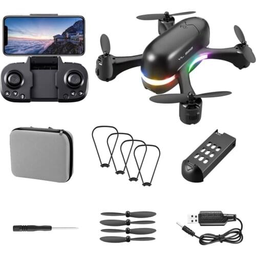 S88 Mini Drone Folding Remote Control Drone 2.4G Dual WiFi Optical Flow Positioning Quadrocopter Dual Camera 4K Storage Bag