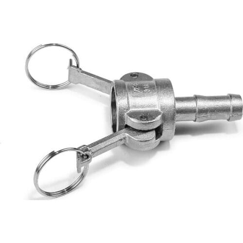 1/2" Hose Tail Barb 304 Stainless Steel Type C Socket Camlock Fitting Cam and Groove Coupler