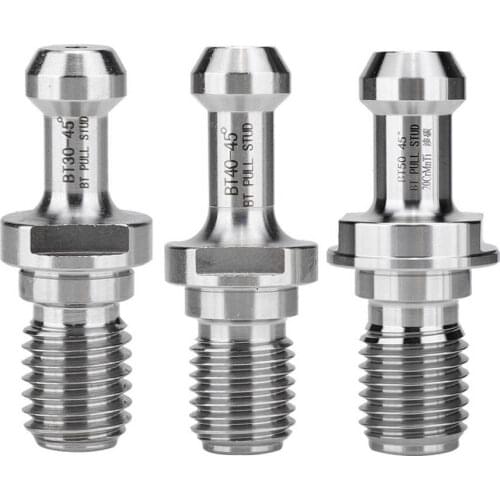 45 Degree BT50 BT40 BT30 Chrome Plated Steel Pull Stud Retention Knob for Milling Tool Holder CNC Milling Machine