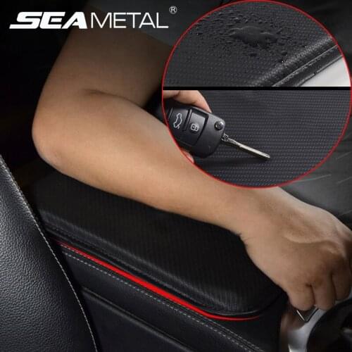 Universal Car Armrest Box Pads Interior PU Leather Auto Elbow Protector Cushion Armrest Pads Waterproof Anti Scratch Accessories