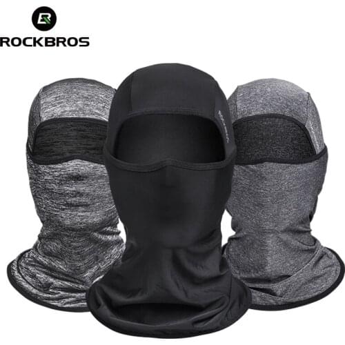 ROCKBROS Ice Fabric Cycling Bike Cap Headwear Anti-UV Sunshade Riding Headgear Bicycle Bike Bandana Face Mask Sports Hat Scarf