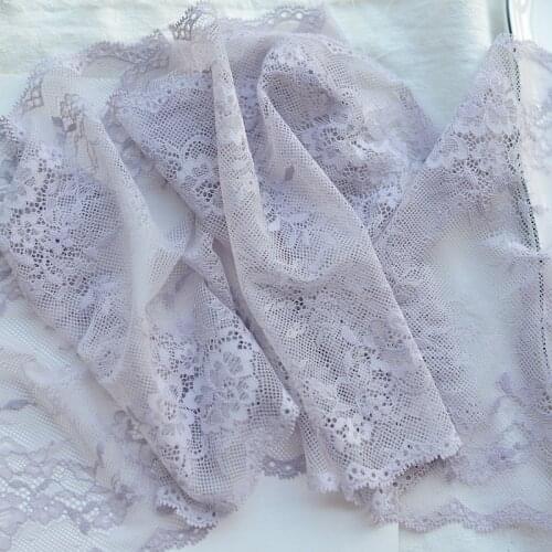 3M/lot 22cm wide export quality stretch smooth clothing lace ladies skirt wrapped chest underwear garment lace material SC088